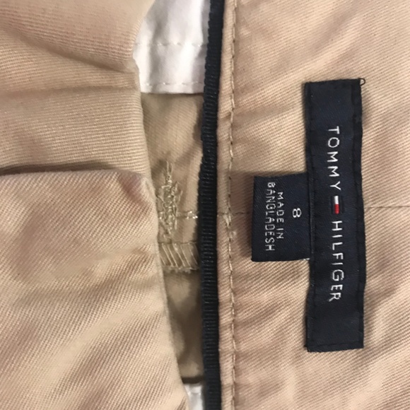 Tommy Hilfiger Khaki Chino Bermuda Shorts Size 8 - Picture 3 of 3